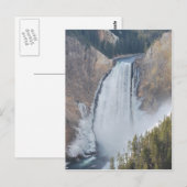 Untere Fälle des Yellowstone Postkarte (Vorne/Hinten)