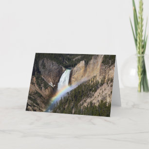 Untere Falls geklappte Grußkarte Karte