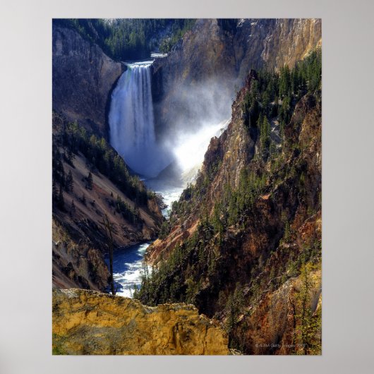 Untere Gelbsteinfälle, Yellowstone National Poster (Vorne)