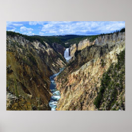 Untere Gelbsteinfälle, Yellowstone Nationalpark Poster