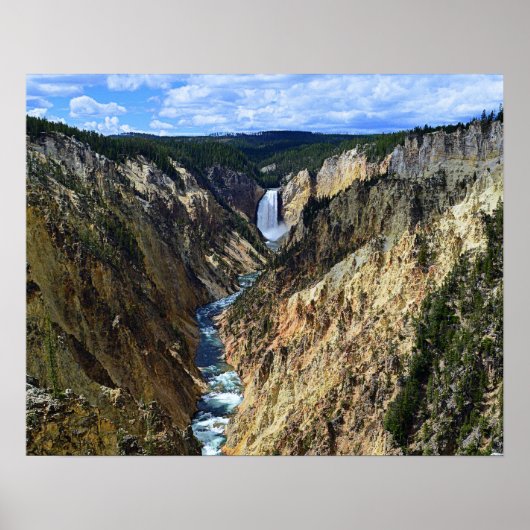 Untere Gelbsteinfälle, Yellowstone Nationalpark Poster (Vorne)