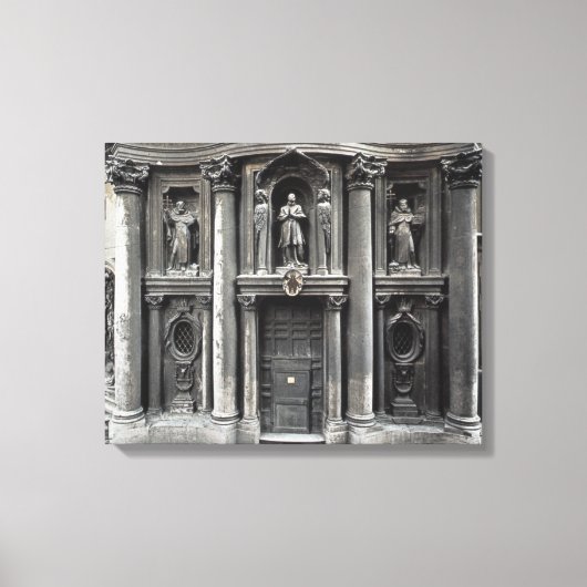 Untere Hälfte der Fassade, 1637-41 Leinwanddruck (Vorderseite)