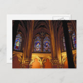 Untere Kapelle La Sainte-Chapelle, Paris, 2 Postkarte (Vorne/Hinten)