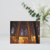 Untere Kapelle La Sainte-Chapelle, Paris, 2 Postkarte (Stehend Vorderseite)