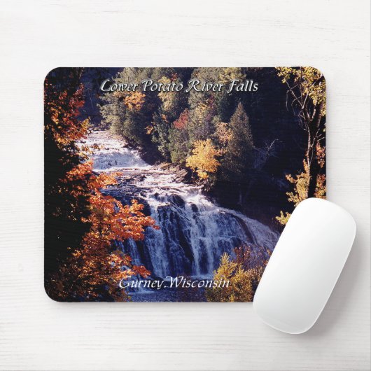 Untere Potato River Falls mousepad (Mit Mouse)