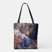 Untere Potato River Wasserfälle überall auf Totbeu Tasche (Rückseite)
