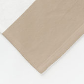 Untere Streifen - Taupe, Schwarz und Weiß Fleecedecke (Ecke)