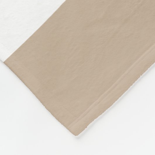 Untere Streifen - Taupe, Schwarz und Weiß Fleecedecke (Ecke)