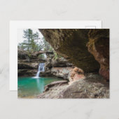 Untere Wasserfälle, Alte Menschenhöhle, Ohio Postkarte (Vorne/Hinten)