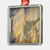 Untere Wasserfälle im Grand Canyon Silbernes Ornament (Links)