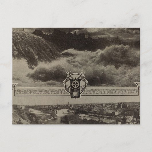 Untere Wasserfälle, Spokane Postkarte (Vorderseite)