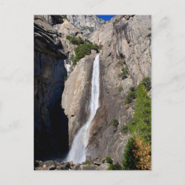 Untere Yosemite Falls von Bridge Postkarte