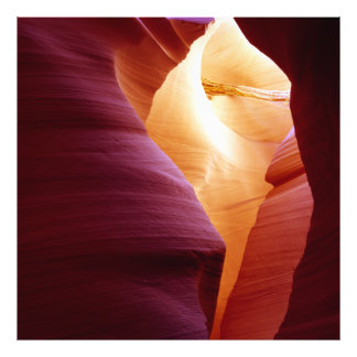 Unterer Antelope Canyon mit Holz Fotodruck