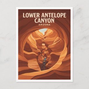 Unterer Antelope Canyon Page Arizona Geschenk Postkarte