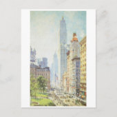 Unterer Broadway in Wartime um 1917 Postkarte (Vorderseite)