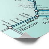 Unterer Ohio 30" x 20" Poster (Ecke)