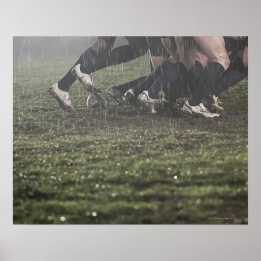 Unterer Rugby-Spieler-Bereich im Rumpf Poster (Vorne)