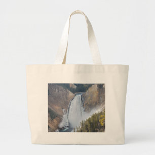 Unterer Wasserfall des Yellowstone Jumbo Stoffbeutel