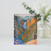 UNTERER WASSERFALL, YELLOWSTONE-NATIONALPARK POSTKARTE (Stehend Vorderseite)