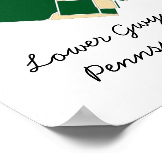 Unteres Gwynedd, PA Archival Matte Poster (Ecke)