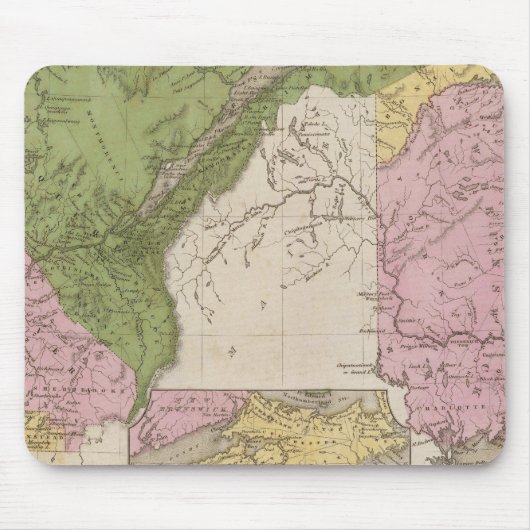 Unteres Kanada und Neubraunschweig Mousepad (Vorne)