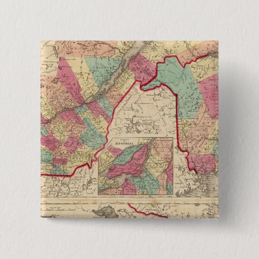 Unteres Kanada und New Brunswick OberKanada Button (Vorderseite)