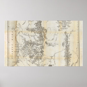Unteres Oregon und Oberkalifornien Poster