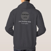 Unteres schwarzes Business Sweatshirt mit Logo hin (Rückseite)