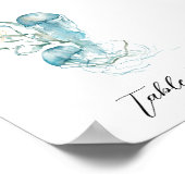 Unteres Seeigel-Tischnummer Poster (Ecke)