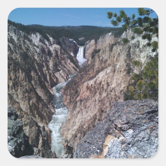 Unterfälle Quadratischer Aufkleber (Vorderseite)