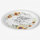 Untergang der Liebe Pappteller (Schrägansicht)