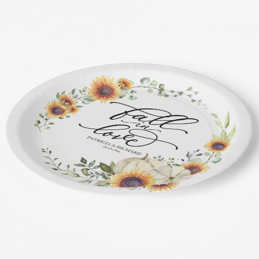 Untergang der Liebe Pappteller (Schrägansicht)