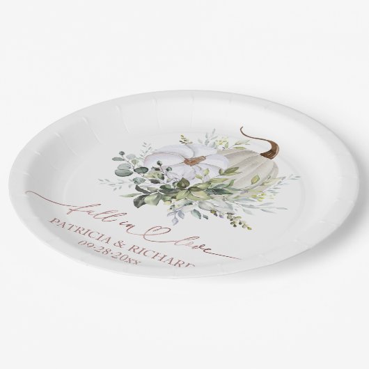 Untergang der Liebe Pappteller (Schrägansicht)