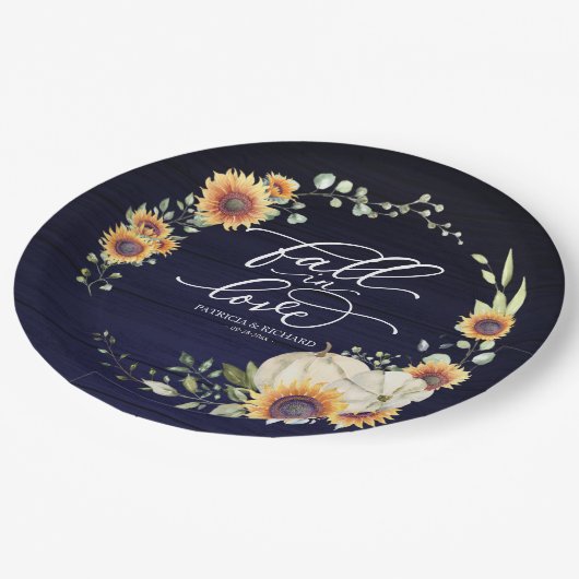 Untergang der Liebe Pappteller (Schrägansicht)