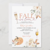 Untergang der Liebe Pumpkin Elfenbeinflora Engagem Einladung (Vorderseite)