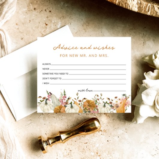 Untergang der Liebe Pumpkin Ratschläge und Wünsche