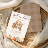 Untergang der Liebe Pumpkin Teddy Bären Floral Bab Einladung
