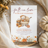 Untergang der Liebe Pumpkin Teddy Bären Floral Bab Einladung