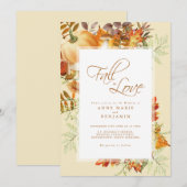 Untergang der Liebe Wasserfarbenpumpenhochzeit Einladung (Vorne/Hinten)