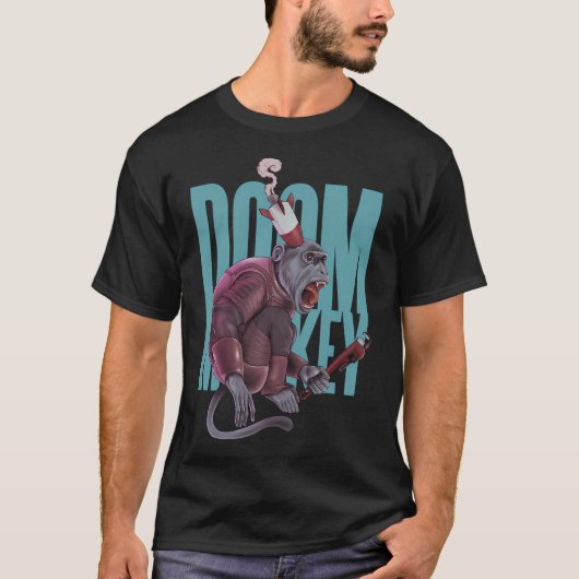 Untergangsaffe (dunkel) T-Shirt (Vorderseite)