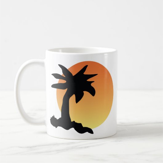 Untergehende Sonne Kaffeetasse (Links)
