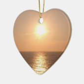 Untergehende Sonne Keramikornament (Links)