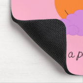 Untergehende Sonne mit Wolken: Nelkenrosa Mousepad (Ecke)