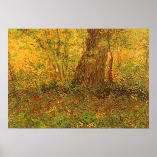 Untergewachsene von Vincent van Gogh, Vintage Kuns Poster (Vorne)