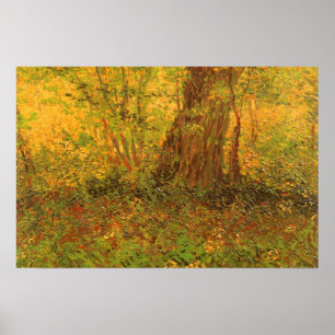 Untergewachsene von Vincent van Gogh, Vintage Kuns Poster
