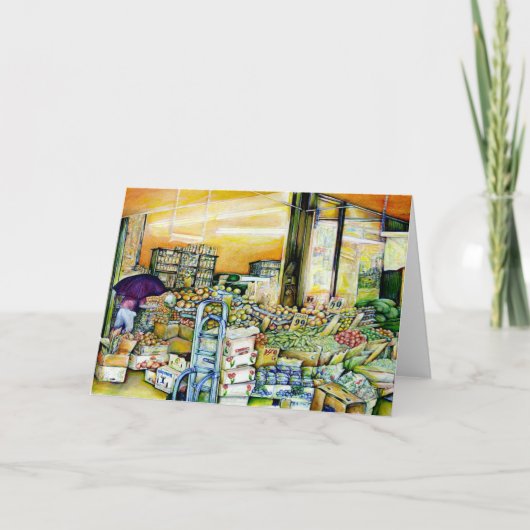 Untergrabung künstlerischer Gentrifizierung Feiertagskarte (Vorderseite)