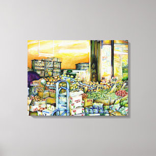 Untergrabung künstlerischer Gentrifizierung Leinwanddruck