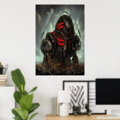 Untergrund-Bergarbeiter | AI Art Poster (Heimbüro)