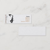 Untergrund Jazz Business Card Mini Visitenkarte (Vorne/Hinten)