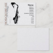 Untergrund Jazz Business Card Visitenkarte (Vorne/Hinten)